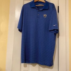 Pebble-beach logo, Nike, XXL, golf shirt, blue
